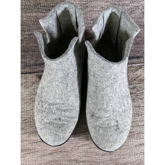 Glerups The Boot Gray Wool With Camp Sole Slipper - US Size 13